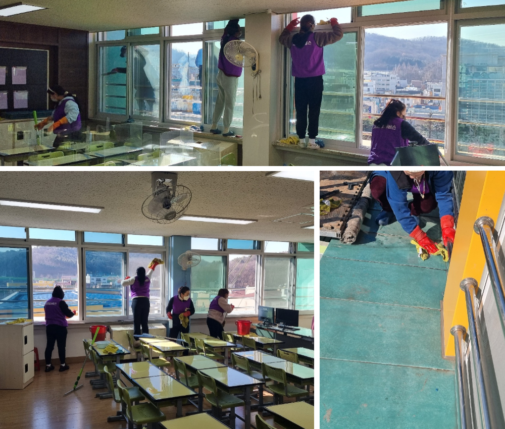 평택 학교 창문과 창틀청소 서비스 - 완벽한 청결을 위해 관한 작업사진입니다.